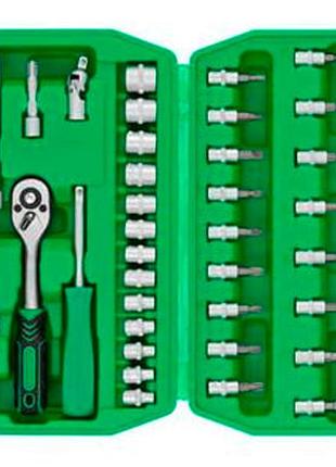 Набор инструмента intertool 1/4" 46 ед. (et-6046sp) 3