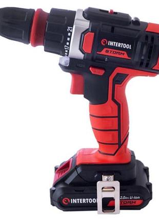 Шуруповерт аккумуляторный intertool 18 в storm (wt-0317)