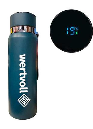 Термос wertvoll 800мл dream led синий (rx-7001bu)