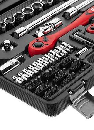 Набор инструмента intertool 1/4" 1/2" 72 ед. et-6072 (et-6072) 5