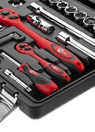 Набор инструмента intertool 1/4" 1/2" 72 ед. et-6072 (et-6072) 6
