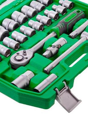 Набор инструмента intertool 1/2" 38 ед. зеленый (et-6038sp) 5