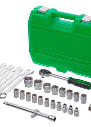 Набор инструмента intertool 1/2" 38 ед. зеленый (et-6038sp) 8