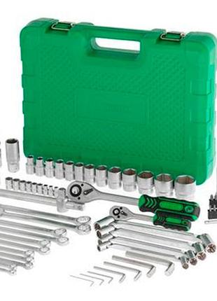 Набір інструменту intertool 1/4" 1/2" 77 од. (et-6077sp) 3