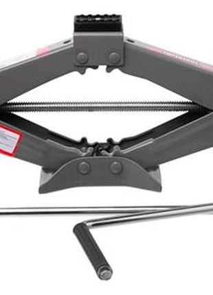 Домкрат механический intertool 1.5т x 90-370мм ромбовидный (gt0182)