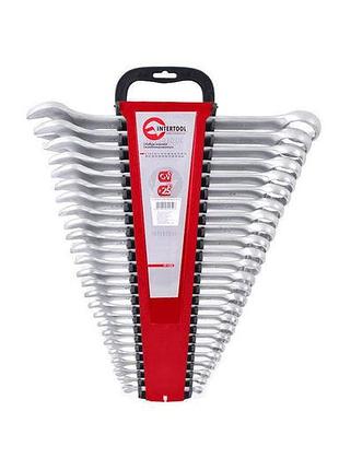 Набір рожково-накидних ключів intertool 25 шт. (6-32 мм) (ht-1205)