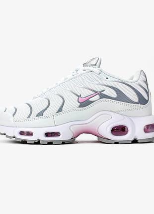 Кроссовки nike air max plus (tn) white pink - комфорт и стиль на каждый день