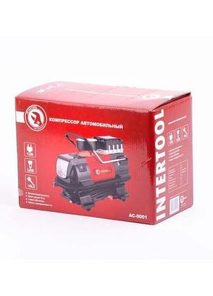 Компрессор автомобильный intertool 7бар x 20л/мин одноцилиндровый (ac-0001) 3