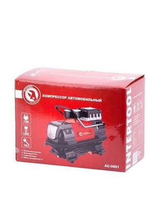 Компрессор автомобильный intertool 7бар x 20л/мин одноцилиндровый (ac-0001) 4