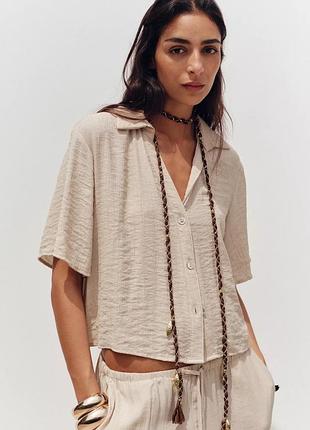 Костюм штани брюки пплаццо блузка комплект zara