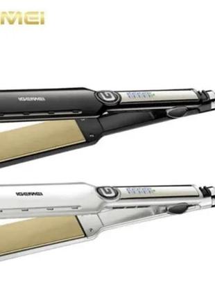 Утюжок для волос с керамическим покрытием пластин gemei gm-450