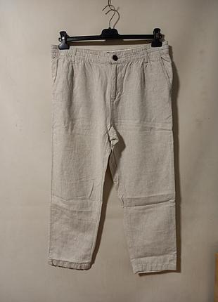 Брюки лен w 36 l 32