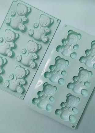 Силиконовая форма для детей "мишки" для выпечки, заморозки