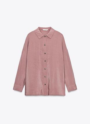 Zara брючний костюм штани та сорочка пудровий рожевий лавандовий 6