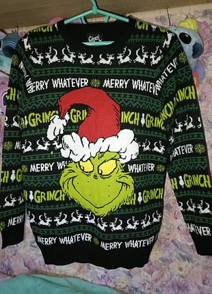 Гринч свитер grinch свитер 12-13 лет или унисекс хс-с