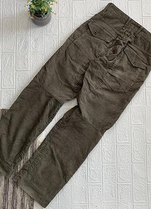 Y2k g star raw double knee multipocket velvet jeans вельветові джинси джи стар вельветові беггі вінтаж 30/32