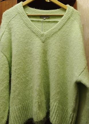 Свитер ангоровый большого размера кофта свитшот батал