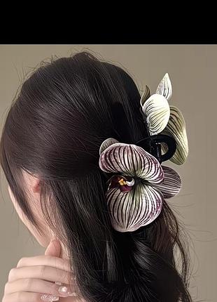 Краб заколка для волосся у вигляді квітки орхідеї