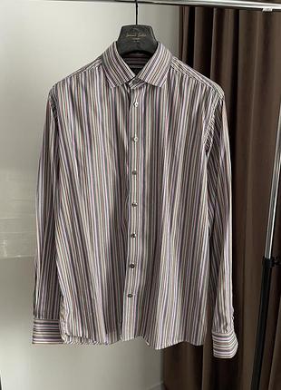 Дизайнерська сорочка eton в полоску