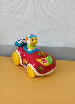 Интересная машинка для малышей vtech мишка на гоночной машинке.
