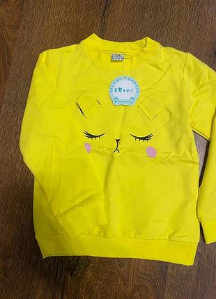 Дитячий світшот "спляче кошеня"