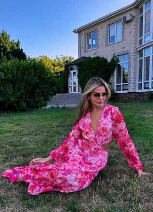 Сукня  яскрава сукня amisu сукня в квіточки