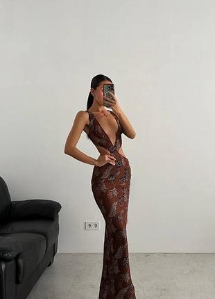 Сукня з напилиням.