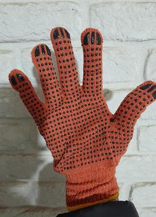 Перчатки рукавицы строительные для дачи для сада для стройки упаковка 12 пар