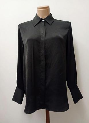Черная базовая рубашка