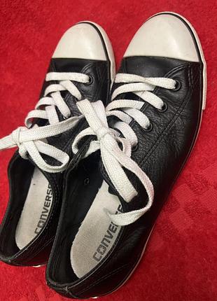 Низькі шкіряні кеди converse оригінал