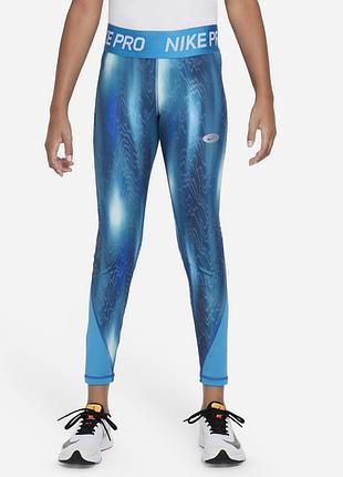 Спортивні лосини з високою посадкою в принт від nike pro лосины лосіни оригінал