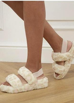 Сандалії хутряні капці ugg oh yeah panther print /14086/