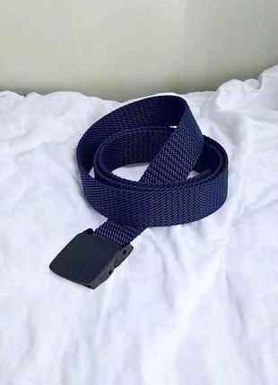 Ремінь 2,5см темно-синій автомат текстиль м.557-2 тм sp