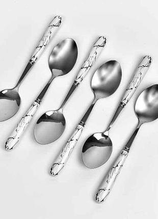 Ложка чайна 6шт ss marble r89869 тм stenson