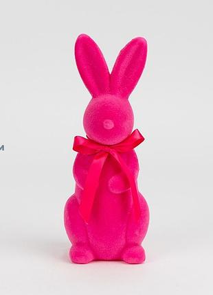Фигурка флоковая пасхальный зайчик 23 см 112025-010
