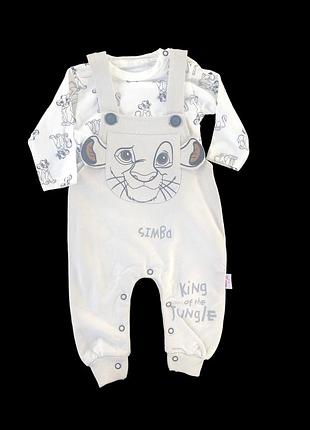 Напівкомбінезон з регланом "сімба", двунитка, бавовна тм "murat baby"