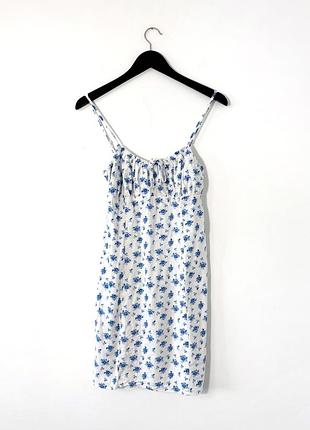 Коротка сукня з квітковим принтом з сумішу льону primark