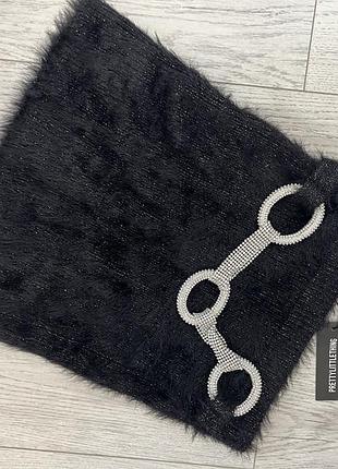 Міні спідниця пухнаста чорна (plt)