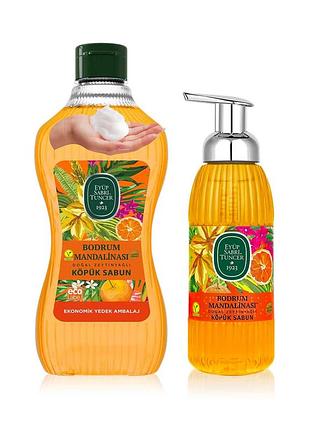 Мило піна eyüp sabri tuncer бодрумський мандарин з натуральною оливковою олією 1,5 л + 500 мл