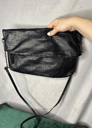 Шкіряна сумка/ клатч
