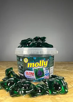 Капсули для прання molly ultra power 3in1, 60 шт