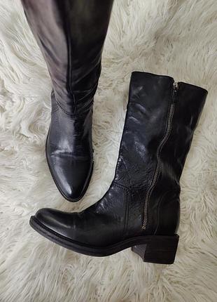 Сапоги 39р италия натуральная кожа