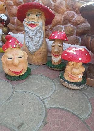 Гриб,фигурка с бетона