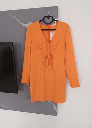 Помаранчева сукня gepur розмір м-л