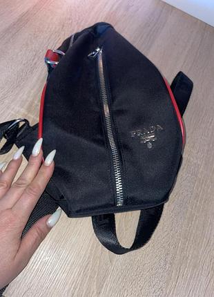 Рюкзак под prada,текстиль.