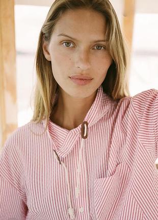 Сорочка zara в смужку, стан ідеальний.
