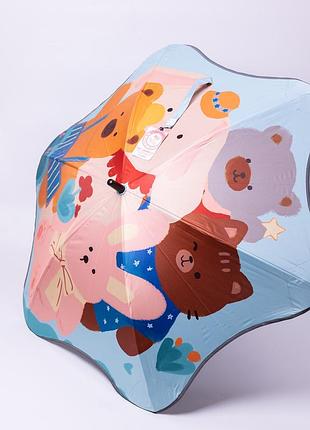 Зонт детский механический элегантный с принтом прочный надежный из полиэстера диаметр 90 см hp-23-13r