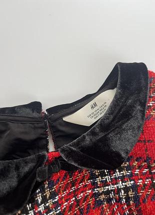 Сукня h&m в червону клітинку 4