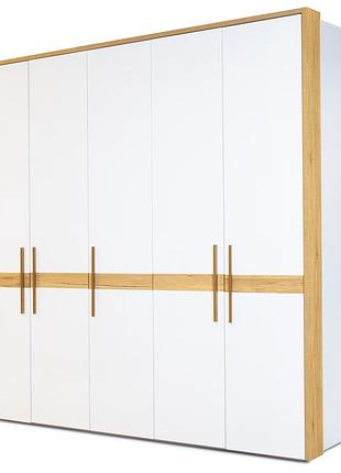 Шафа embawood елегант 5-дверний 2244х2300х600 мм білий дуб сонома ew-009