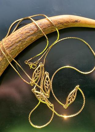 Monet длинное винтажное позолоченное колье, оригинал америка